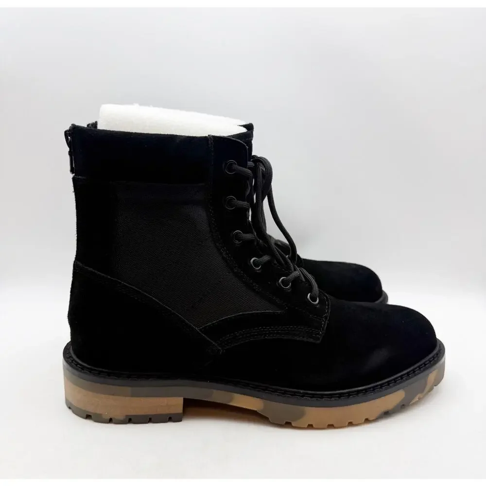 Saint Morta Mens Legion Ankle Combat Boots Size 8 EU 42 Black Suede NIB
